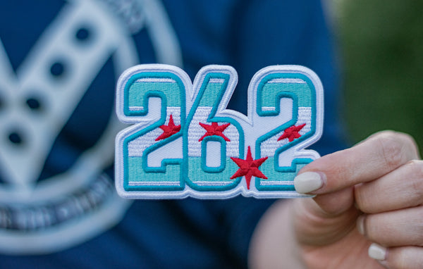 Chicago 26.2 Die-Cut Marathon Milestone Patch