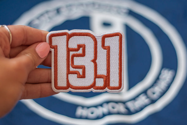 13.1 Die-Cut Half Marathon Milestone Patch